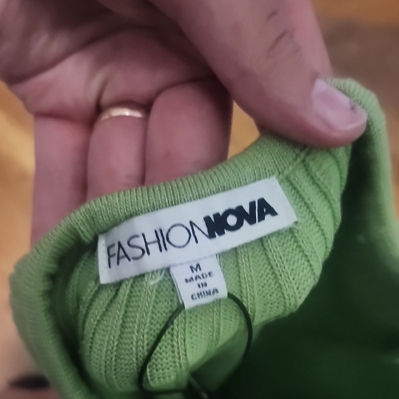 Fashion Nova Lime Green Knit Maxi Dress - Picture 5 of 6